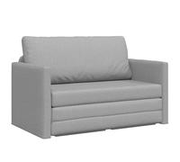Yisssmeng Canapé-Lit Convertible Tissu Gris Nuage 124x71x78 cm | Mobilier polyvalent 2-en-1 idéal pour salon et studio. Assise confortable en mousse, déhoussable et lavable.