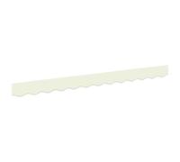 Yisssmeng Cantonnière d'Auvent Crème 230 x 20 cm Toile Ombrage Jardin | Lambrequin rectangulaire en toile pour auvent extérieur, apporte une ombre agréable sur votre terrasse ou patio.