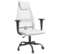 Yisssmeng Chaise de bureau ergonomique avec appui-tête en maille blanche jusqu'à 110 kg