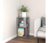 Yisssmeng Étagère d'angle - Gris béton - 33 x 33 x 67 cm - Matériau du bois - Armoire de cave rustique avec design robuste - Fixation murale incluse - Économiseur d'espace pour salon, chambre à