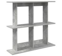 Yisssmeng Étagère Murale Rectangulaire Bois d'Ingénierie Gris Béton 100cm