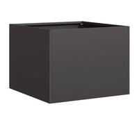 Yisssmeng Jardinière Carrée en Acier Noir 40x40x30 cm | Bac à fleurs robuste sans fond idéal pour embellir votre balcon, terrasse ou jardin avec vos légumes et plantes.