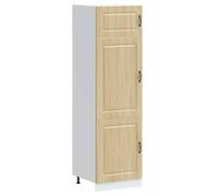 Yisssmeng Kalmar - Armoire de cuisine - Chêne Sonoma - 60 x 57 x 207 cm - Avec pieds réglables en hauteur et compartiments multi-usages - Design moderne - Pour cuisine, salle à manger, couloir