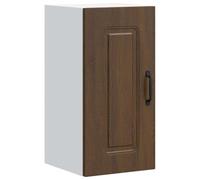 Yisssmeng Kalmar Armoire murale de cuisine en bois massif aspect chêne marron 30 x 31 x 60 cm Charge maximale 50 kg Montage mural pour cuisine, salon, couloir Multi-usages