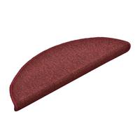 Yisssmeng Lot de 30 Tapis d'Escalier Antidérapants 56x17 cm Bordeaux | Protection demi-lune en polypropylène lavable avec adhésif double-face pour marches d'escaliers intérieurs de maison.