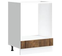 Yisssmeng Lucca Armoire de four encastrable de 60 cm en chêne fumé, meuble de cuisine en bois avec pieds réglables, armoire de cuisinière encastrée pour la cuisine, 60 x 46 x 81,5 cm