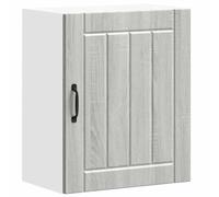 Yisssmeng Lucca Armoire murale de cuisine - Gris sonoma - 50 x 31 x 60 cm - En matériau dérivé du bois avec portes en verre - Peu encombrant - Design moderne et robuste - Pour cuisine, couloir, salon