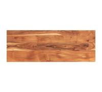 Yisssmeng Plateau de table rectangulaire en bois d'acacia massif - 140 x 50 x 3,8 cm - Style rustique - Pour salon, chambre à coucher et salle à manger