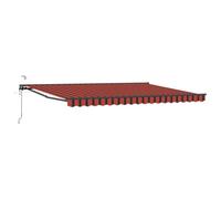 Yisssmeng Store Banne Rétractable Semi-Cassette 4x3 m Extérieur | Protection solaire modulable pour terrasse et jardin avec cadre solide en aluminium et toile polyester résistant.