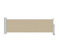 Yisssmeng Store latéral extensible jusqu'à 300 cm, brise-vue et protection contre le vent pour terrasse et balcon, store latéral en polyester robuste avec cadre solide en fer et acier
