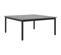 Yisssmeng Table basse gris Sonoma - 100 x 100 x 45 cm - Table de salon moderne en bois avec pieds en métal - Grande table d'appoint rectangulaire pour salon et salon