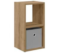 Yisssmeng Table de Chevet avec Tiroir Chêne Artisanal 25,5x22x49,5 cm | Meuble d'appoint compact en bois d'ingénierie pour chambre ou salon, doté d'une niche et d'un rangement fermé.