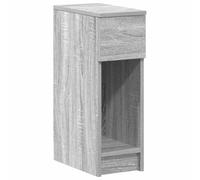 Yisssmeng Table de chevet étroite avec tiroir et étagère, table de chevet gris Sonoma en bois, table d'appoint pour chambre à coucher, console de chevet moderne, 20 x 36 x 60 cm (l x p x h)