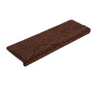 Yisssmeng Tapis d'Escalier Antidérapants Marron 65x21x4 cm, Lot de 15 | Protection de marche lavable en polypropylène insonorisant avec adhésif double face pour la maison et les escaliers.
