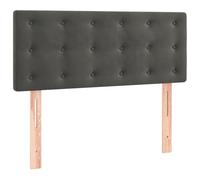 Yisssmeng Tête de lit classique en velours doux réglable en hauteur - 80 x 5 x 78/88 cm - Gris foncé