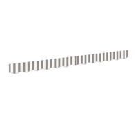 Yisssmeng Voile d'auvent de rechange 4,5 m en polyester 240 g/m², distributeur d'ombre et brise-vue pour auvent à bras articulés, terrasse, balcon et jardin, gris clair et blanc
