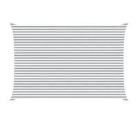 Yisssmeng Voile d'ombrage rectangulaire - 6 x 4 m - En polyester Oxford - Ombrage pour terrasse, jardin et balcon - Gris clair et blanc - Cordes de fixation incluses