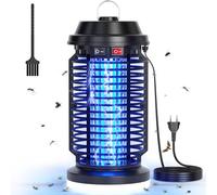 YISSVIC Lampe Anti Moustique 4200V Appareil Anti Mouche 15W IPX4 Lampe UV | Tueur Mouche Electrique, Éclairage LED, Lutte Contre Moustiques, Mouches, Autres Insects Volants, Interieur et Extérieur
