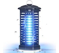 YISSVIC Lampe Anti Moustique 4200V Appareil Anti Mouche 15W Tueur Mouche Electrique IPX4 avec Éclairage LED Lutte Contre Moustiques Mouches et Autres Insectes Volants pour Interieur et Extérieur