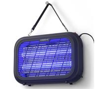 YISSVIC Lampe Anti Moustique Intérieur 4300V Tue Mouche 20W avec 2 Grilles Electrique Destructeur Anti Insectes, Lutte Contre Moustiques, Mouches, Mites et Autres Insectes Volants, Noir