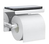 YISSVIC Porte Papier Toilette 304 Acier Inoxydable Support Papier Rouleau Installation avec Vis ou 3M Adhésif Haute Brillance