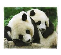 YISUMEI - Couverture 150 x 200 cm - Grande couverture polaire panda personnalisée, sensation cachemire, convient pour lit ou canapé