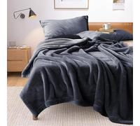 YISURE Couverture imperméable Gris réversible 200x150 cm pour Adultes | Couvertures lavables pour couple Intimité, Housse de protection anti-déversement, Gris foncé/Gris clair