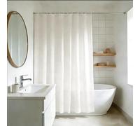 YISURE Rideau de Douche Beige Tissus Lavable Hydrofuge 200 x 200 cm | Rideau douche en polyester avec œillets métalliques pour la salle de bains, largeur 200 x hauteur 200 cm