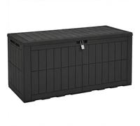YITAHOME 450L Boîte de rangement extérieure, boîte de rangement étanche pour outils de jardin, coussins de terrasse et accessoires de piscine, verrouillable, assemblage facile
