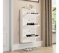 YITAHOME Armoire à Chaussures, Armoire de Rangement pour Chaussures à 3 tiroirs avec Portes rabattables, Organisateur de Chaussures en Matel, Meubles de Rangement pour la Maison pour Couloir d'entrée