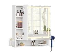 YITAHOME Armoire de Salle de Bain Miroir LED, Prises Électriques, Mural