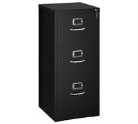 YITAHOME Armoire de classement verrouillable, armoires métalliques à classement avec 3 tiroirs pour A4, Legal, Letter, armoire de bureau anti-inclinaison avec fente pour cartes mémos, bureau à domicil