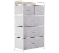 YITAHOME Commode 5 tiroirs en tissu, commode de rangement Style contemporain