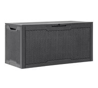 YITAHOME Grande boîte de rangement d'extérieur en résine résistante à l'eau, conteneur de rangement verrouillable pour intérieur et extérieur, pour terrasse, jardin, coussins, outils, équipement (gris