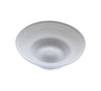 Yiwann Porte-savon rond en verre transparent pour douche, salle de bain