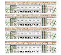 YIXANNX Décoration de bordures de tableau noir couleurs vives,tapez+5 | inspirants en classe - Papier autocollant pour bordures de tableau d'affichage