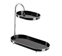 YIXANNX Étagère de Rangement Tendance à 2 Niveaux pour Salle de Bain, Solution élégante pour Le Maquillage, Plateau Porte-cosmétiques et présentoir à