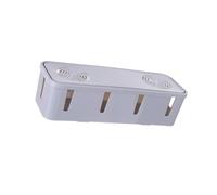 YIXANNX Organiseur de Bureau Creux et Efficace,Gris,26.5 x 9.5 x 7 cm | bureau propre au , en résidence étudiante, dans une chambre un salon. Boîte de rangement portable pour prises et fiches.
