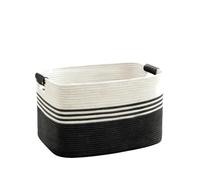 YIXANNX Panier à Linge en Osier résistant, conçu,Noir,Autre | les besoins des familles très nombreuses.