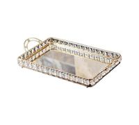 YIXANNX Plateau Miroir Tendance, Plateau à Maquillage, Bijouterie, Objet décoratif pour, la Chambre, l'entrée, la Salle de Bain Tout Autre Espace de, 45 x 26 x 7 cm
