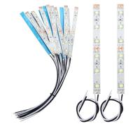 YIXISI 15 Pièces 100mm Pré Câblées LED SMD, Modélisme, 12-18V Bandes, 2335 SMD, Blanc