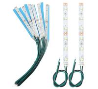 YIXISI 15 Pièces 100mm Pré Câblées LED SMD, Modélisme LED, 12-18V LED Bandes, 2335 SMD LED, Vert