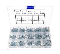 YIXISI 250 Pièces 5-14 mm Clip à Ressort Tuyau, Collier Serrage Durite Essence, Durite Essence Serre-joints à Tuyaux, Collier de Serrage, pour Moto Scooter ATV (10 Tailles)