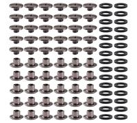 YIXISI 30 Set M5x4mm Chicago Vis AssNickel Noirtiment Kit, Rivets pour Cuir CrucifNickel Noirme, Vis de Reliure, pour DIY, DécNickel Noiration de Cuir, Réparation de Reliure, Nickel Noir