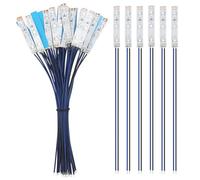 YIXISI Lot de 25 bandes lumineuses LED bleues de 50 mm, 12 V - 18 V, intérieur flexible, 2335 SMD LED, angle de faisceau 120 °
