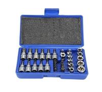 YIYI. Coffret Outillage, Douille étoile dynamométrique de qualité professionnelle, 34 pièces, boîte bleue.