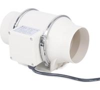 YIYIBYUS, ventilateur tubulaire 220V, ventilateur d'extraction mural silencieux pour salle de bain/cuisine/WC, blanc