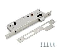 YIZOR 1 PCS 35 mm Serrure à mortaiser en acier inoxydable | Mécanisme à ressort haute résistance, compatible cylindre Euro, idéal pour portes bois et métal