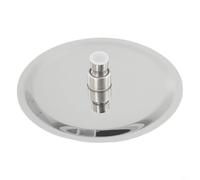 YJDOORPLAY Grand pommeau de douche rond ou carré de 20,3 cm - En acier inoxydable chromé - Fixation murale ou au plafond - Raccord G 1/2 (rond)