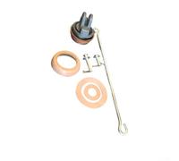 YJDOORPLAY Piston de rechange pour pompes manuelles de type 75 avec joint de manchon en cuir et tige de piston zinguée, pour pompes à eau modèle 75, kit de réparation comprenant piston, coffre
